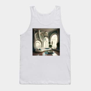 [AI Art] My future living room, Art Nouveau Style Tank Top